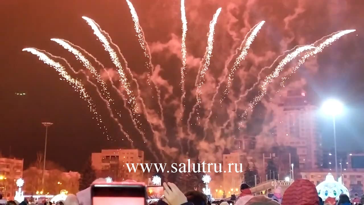 Комбинированный фейерверк на свадьбу в Самаре и Тольятти